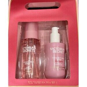 Victoria's Secret Hair & Body Mist w/ Lotion 2 Pc Holiday Gift Set 3oz ea Sealed
